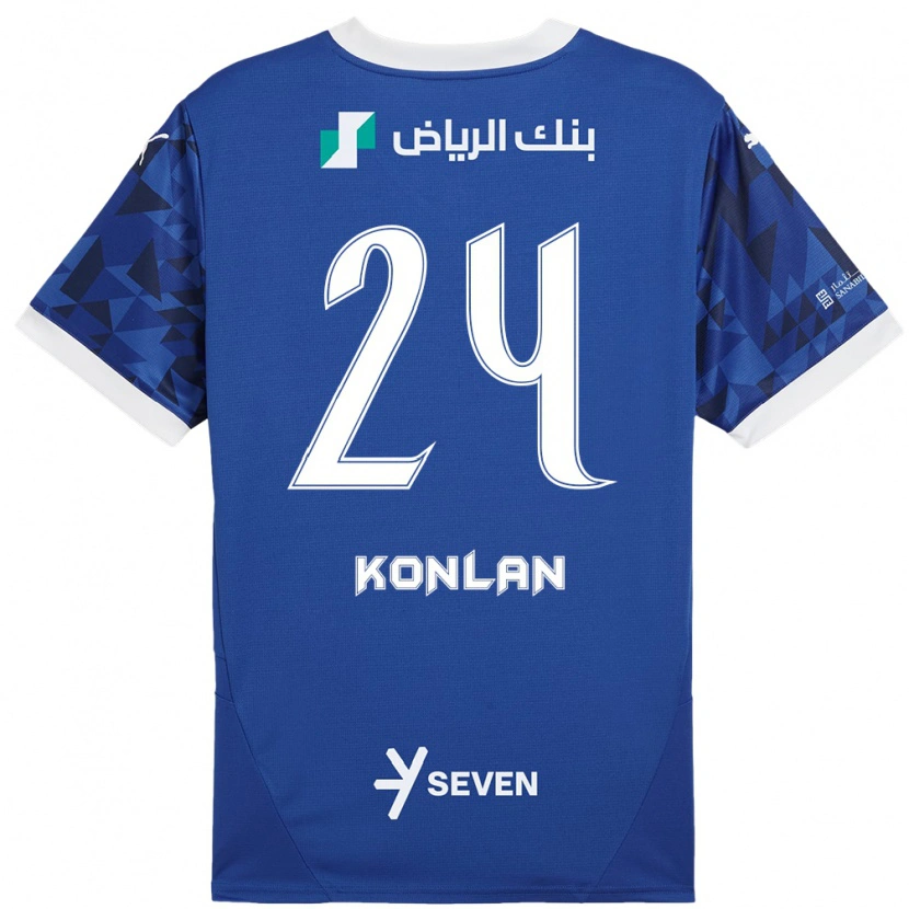 Danxen Damen Cynthia Konlan #24 Dunkelblau Weiß Heimtrikot Trikot 2024/25 T-Shirt