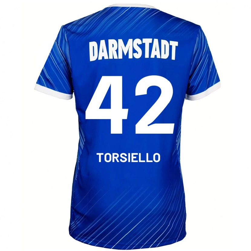 Danxen Damen Fabio Torsiello #42 Blau Weiß Heimtrikot Trikot 2024/25 T-Shirt