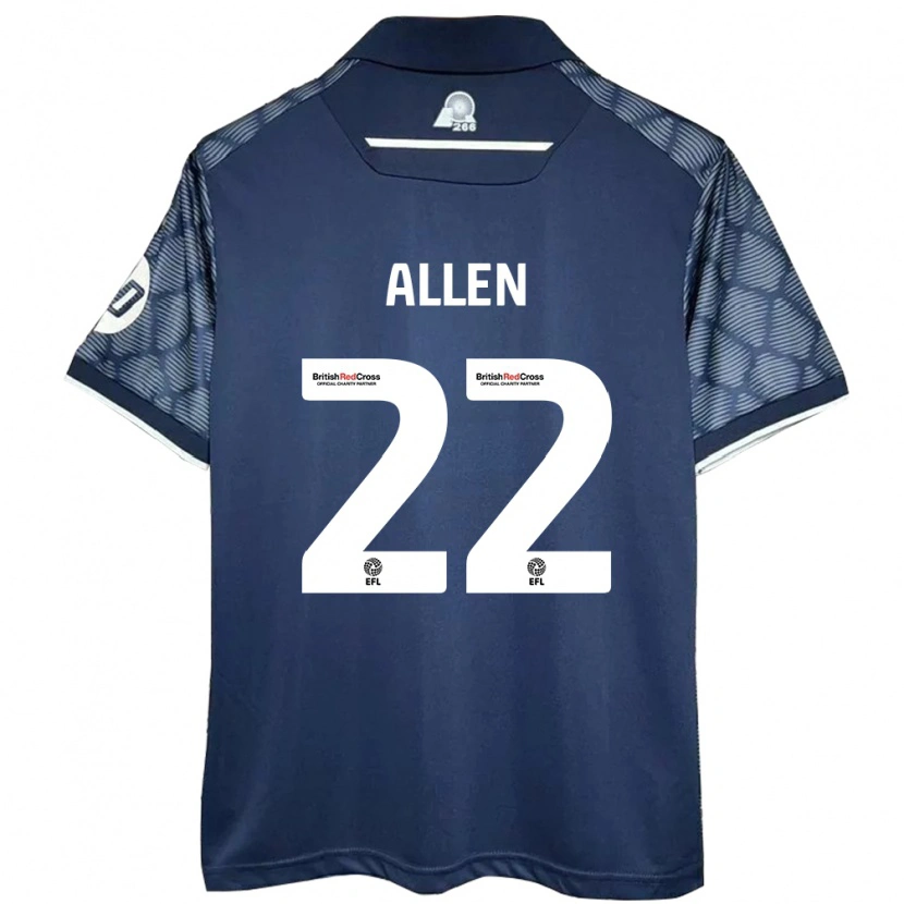 Danxen Damen Keren Allen #22 Schwarz Auswärtstrikot Trikot 2024/25 T-Shirt