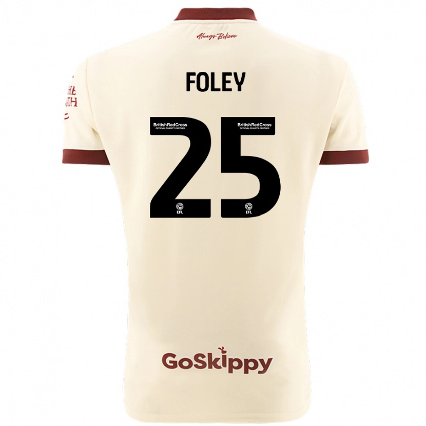 Danxen Damen Erin Foley #25 Cremeweiß Auswärtstrikot Trikot 2024/25 T-Shirt