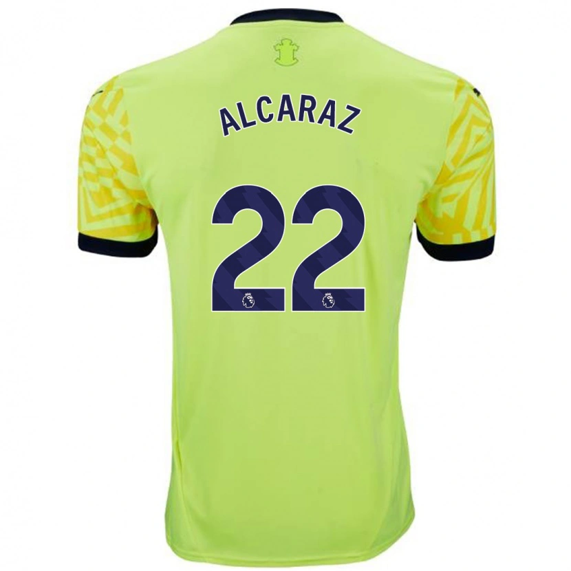 Danxen Damen Carlos Alcaraz #22 Gelb Auswärtstrikot Trikot 2024/25 T-Shirt