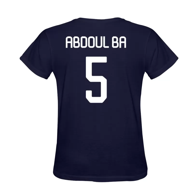 Herren Abdoul Ba #5 Dunkelblau T-shirt Design Trikot Hemd