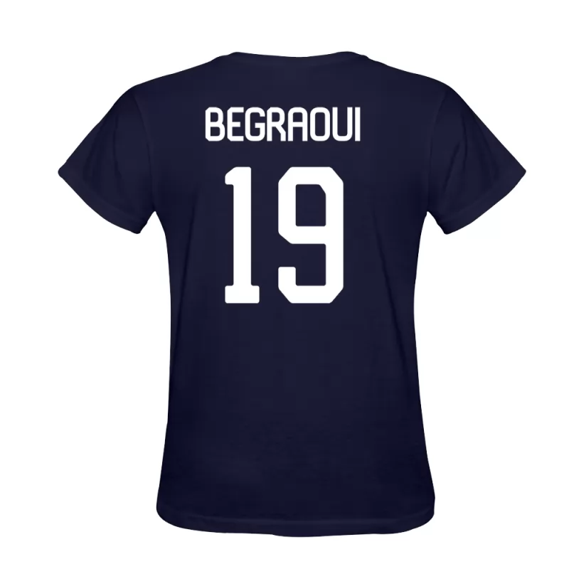 Herren Yanis Begraoui #19 Dunkelblau T-shirt Design Trikot Hemd