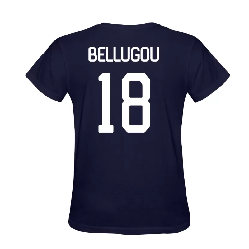 Herren Francois Bellugou #18 Dunkelblau T-shirt Design Trikot Hemd