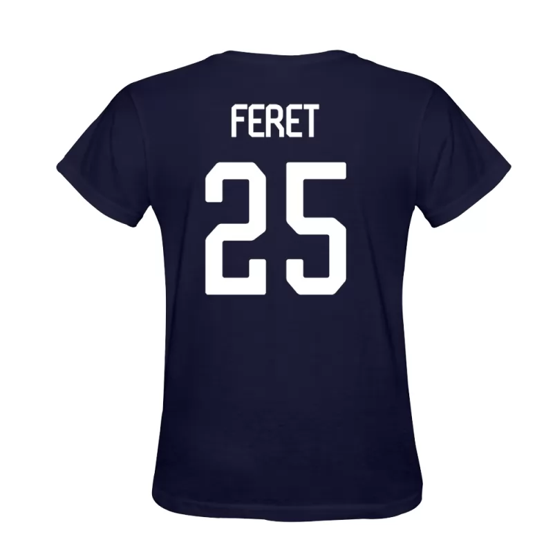 Herren Julien Feret #25 Dunkelblau T-shirt Design Trikot Hemd