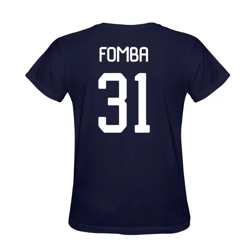 Herren Lamine Fomba #31 Dunkelblau T-shirt Design Trikot Hemd