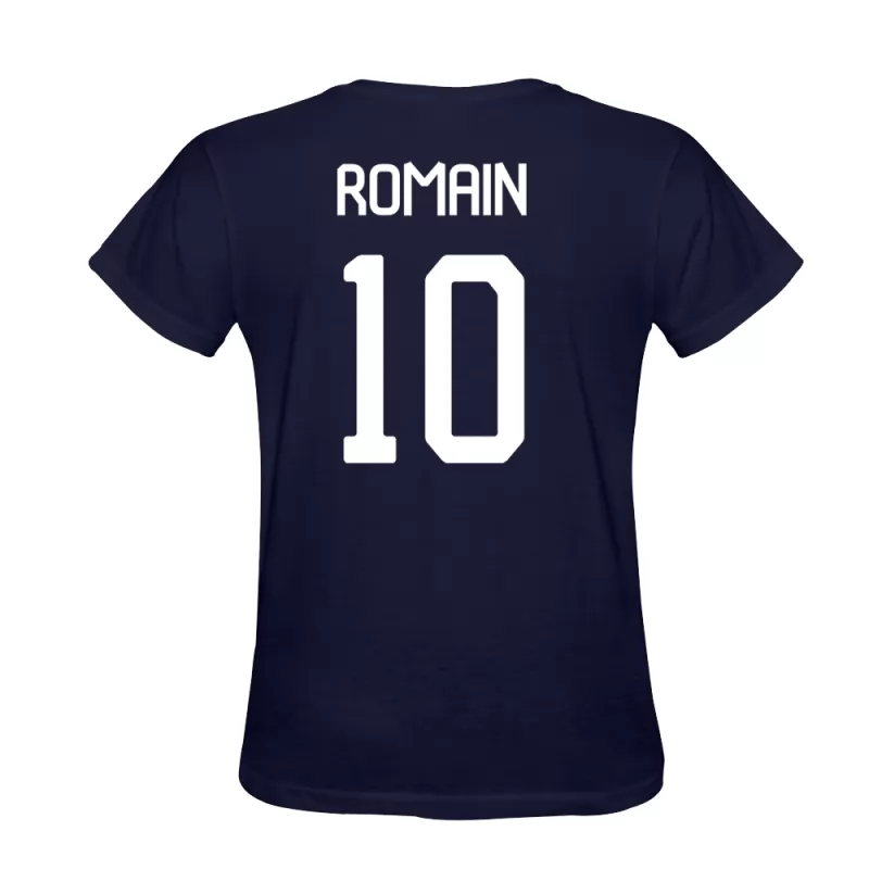 Herren Romain Philippoteaux #10 Dunkelblau T-shirt Design Trikot Hemd