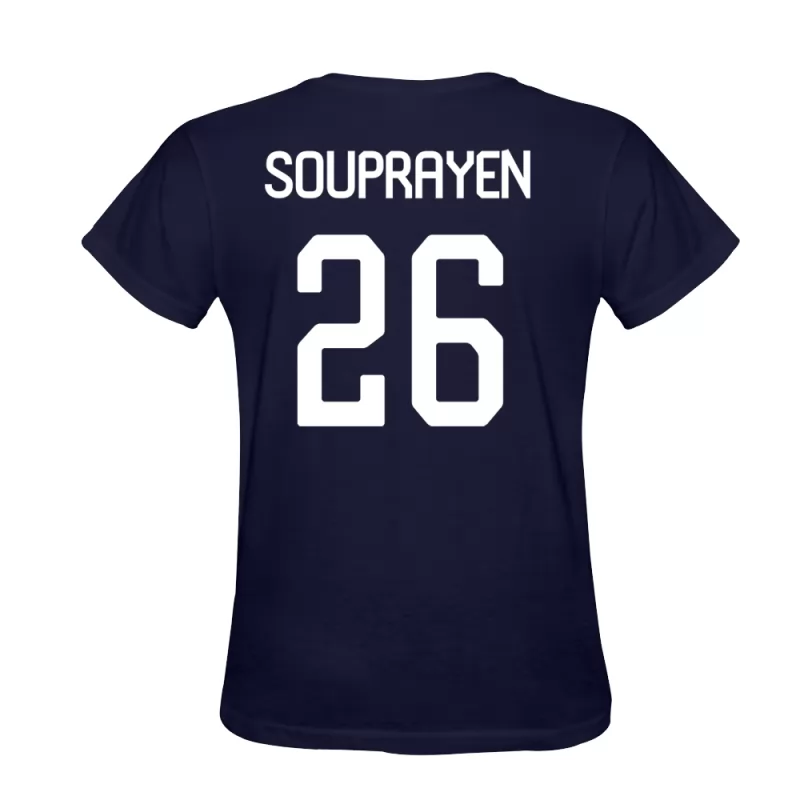 Herren Samuel Souprayen #26 Dunkelblau T-shirt Design Trikot Hemd