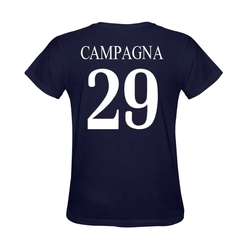 Herren Francesco Campagna #29 Dunkelblau T-shirt Design Trikot Hemd