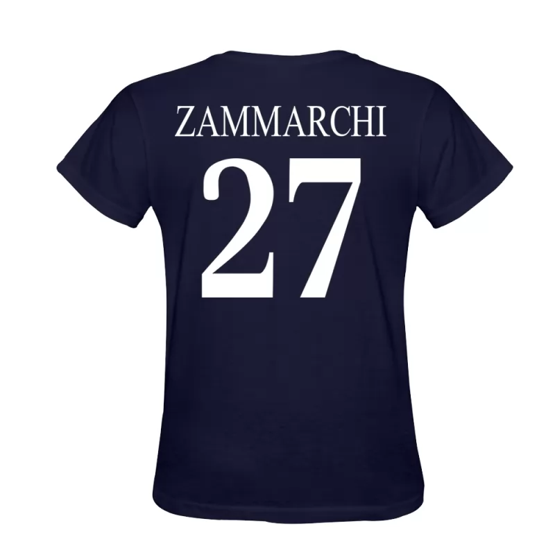 Herren Andrea Zammarchi #27 Dunkelblau T-shirt Design Trikot Hemd