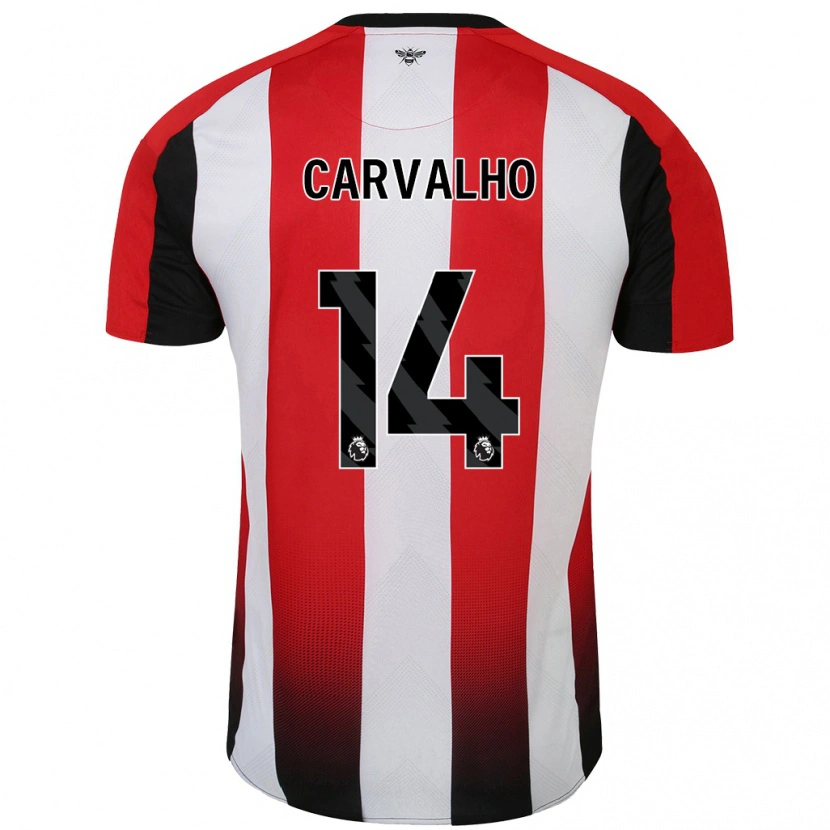 Danxen Kinder Fábio Carvalho #14 Rot Weiß Heimtrikot Trikot 2024/25 T-Shirt