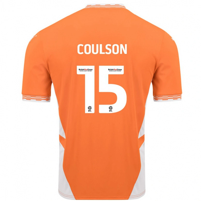 Danxen Kinder Hayden Coulson #15 Orange Weiß Heimtrikot Trikot 2024/25 T-Shirt