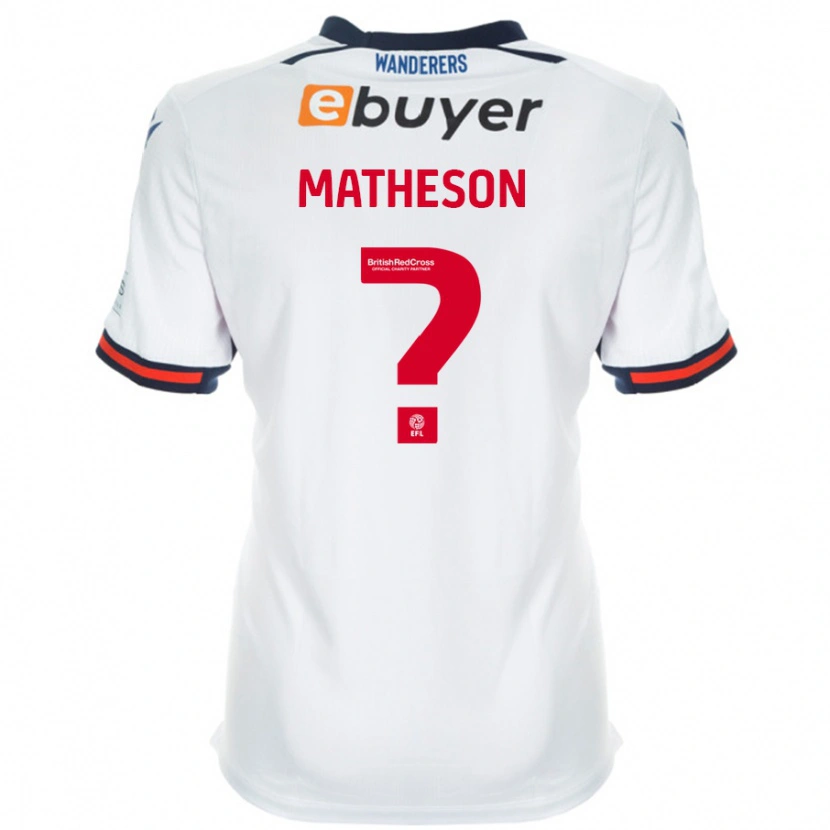 Danxen Kinder Luke Matheson #0 Weiß Heimtrikot Trikot 2024/25 T-Shirt