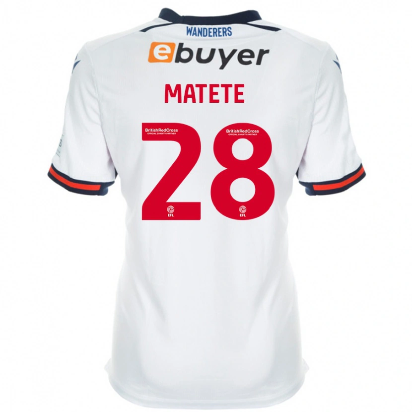 Danxen Kinder Jay Matete #28 Weiß Heimtrikot Trikot 2024/25 T-Shirt