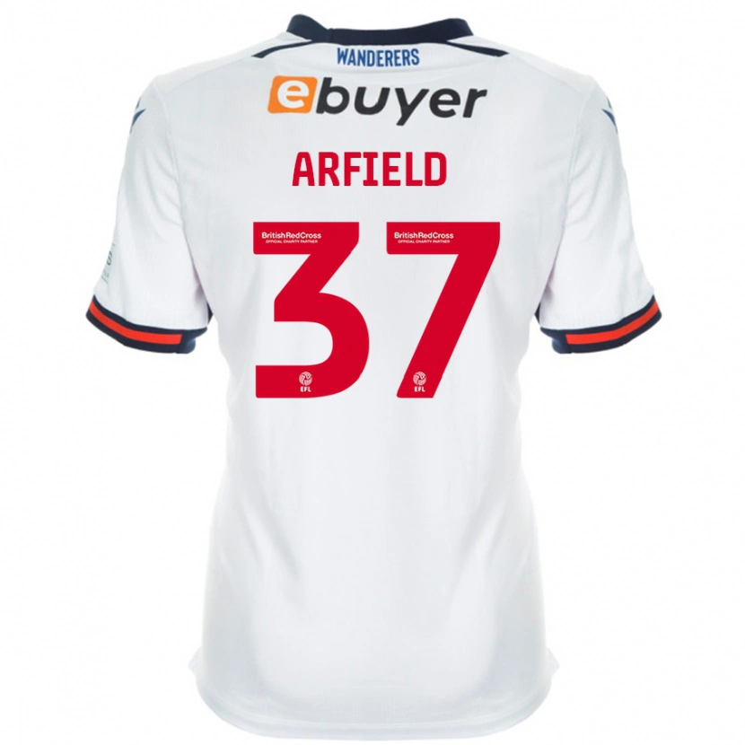 Danxen Kinder Scott Arfield #37 Weiß Heimtrikot Trikot 2024/25 T-Shirt