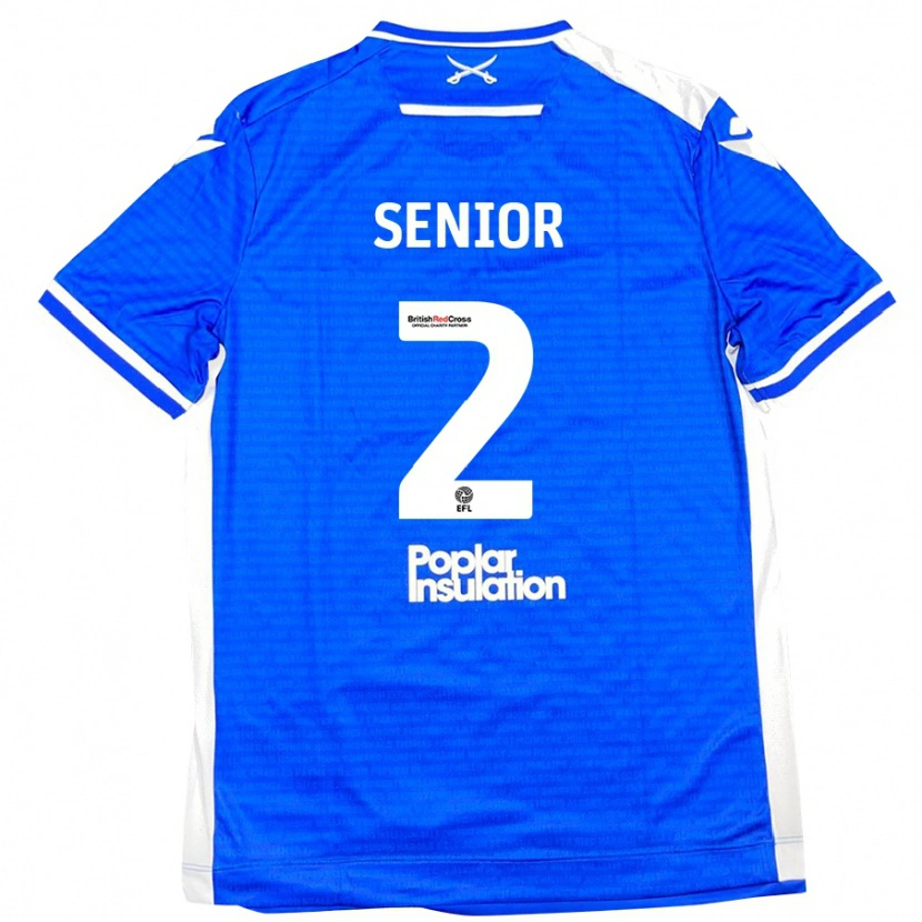 Danxen Kinder Joel Senior #2 Blau Weiß Heimtrikot Trikot 2024/25 T-Shirt