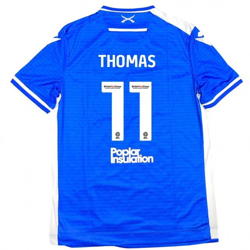 Danxen Kinder Luke Thomas #11 Blau Weiß Heimtrikot Trikot 2024/25 T-Shirt