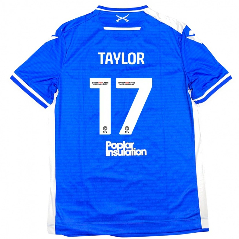 Danxen Kinder Connor Taylor #17 Blau Weiß Heimtrikot Trikot 2024/25 T-Shirt