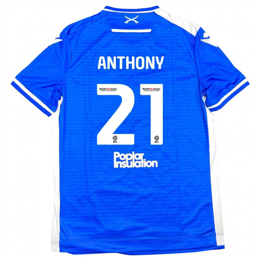 Danxen Kinder Micah Anthony #21 Blau Weiß Heimtrikot Trikot 2024/25 T-Shirt