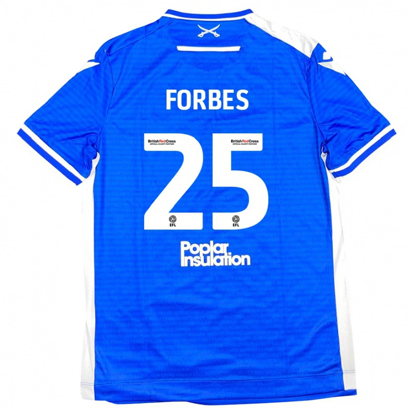 Danxen Kinder Michael Forbes #25 Blau Weiß Heimtrikot Trikot 2024/25 T-Shirt