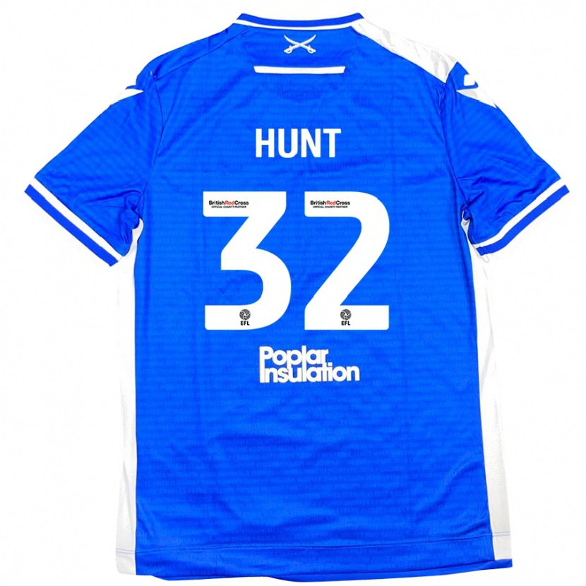 Danxen Kinder Jack Hunt #32 Blau Weiß Heimtrikot Trikot 2024/25 T-Shirt