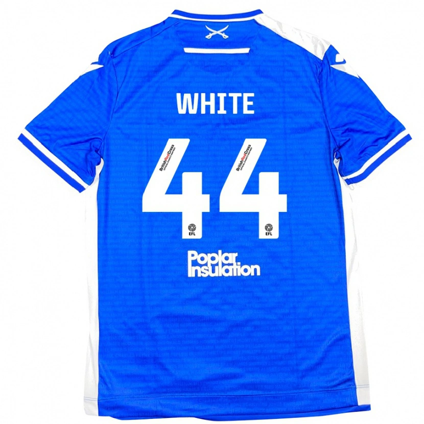 Danxen Kinder Charlie White #44 Blau Weiß Heimtrikot Trikot 2024/25 T-Shirt