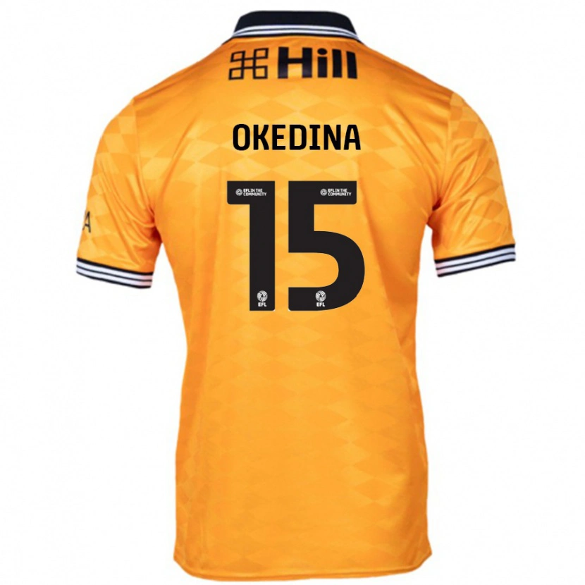 Danxen Kinder Jubril Okedina #15 Orange Heimtrikot Trikot 2024/25 T-Shirt