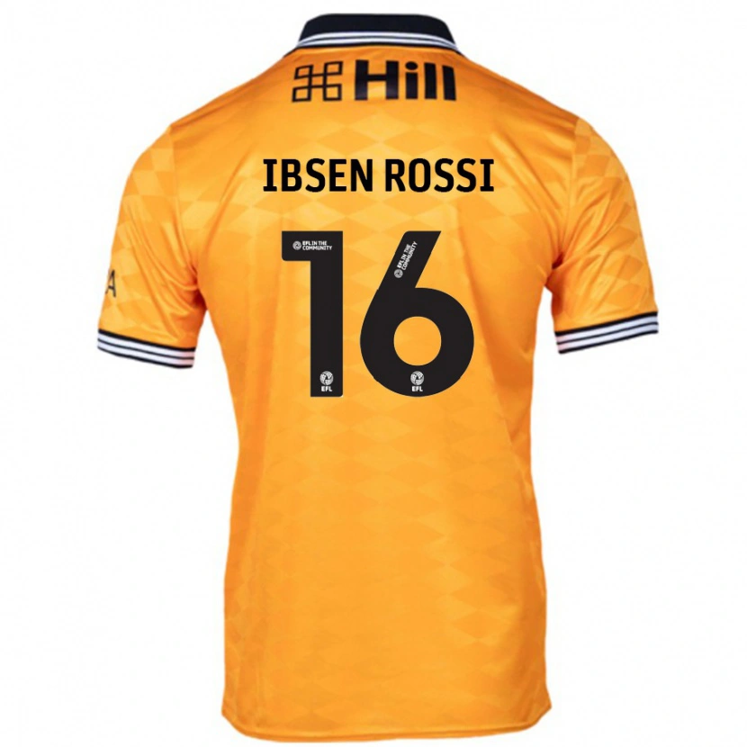 Danxen Kinder Zeno Ibsen Rossi #16 Orange Heimtrikot Trikot 2024/25 T-Shirt