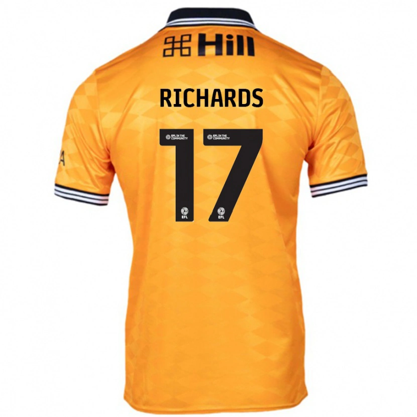 Danxen Kinder Taylor Richards #17 Orange Heimtrikot Trikot 2024/25 T-Shirt