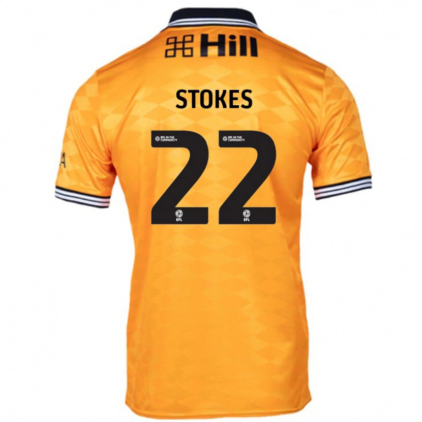 Danxen Kinder Josh Stokes #22 Orange Heimtrikot Trikot 2024/25 T-Shirt