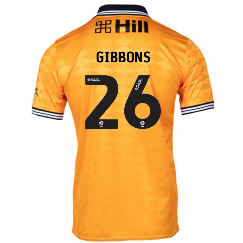 Danxen Kinder James Gibbons #26 Orange Heimtrikot Trikot 2024/25 T-Shirt