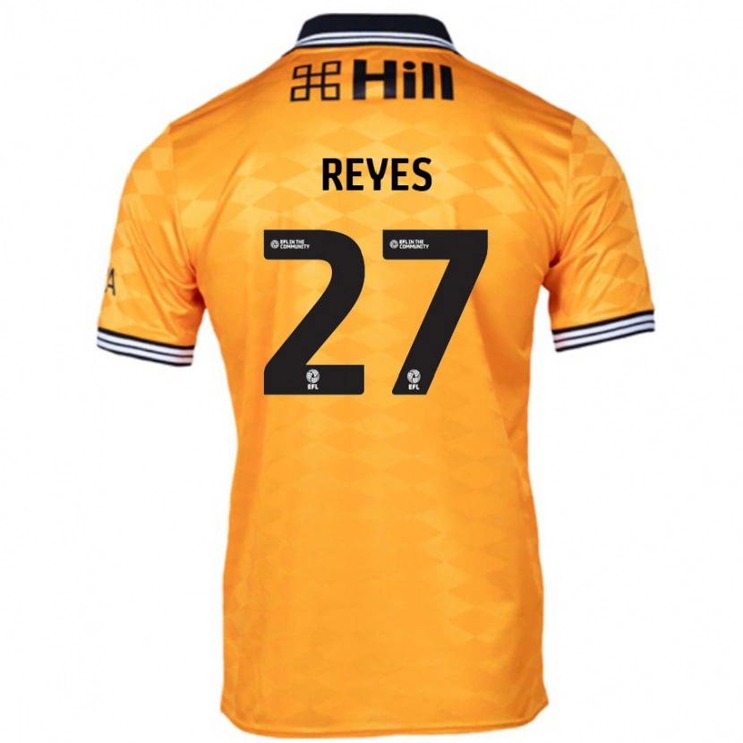 Danxen Kinder Vicente Reyes #27 Orange Heimtrikot Trikot 2024/25 T-Shirt