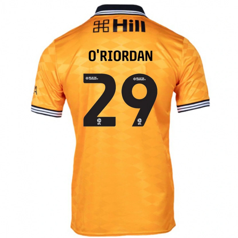 Danxen Kinder Connor O'riordan #29 Orange Heimtrikot Trikot 2024/25 T-Shirt