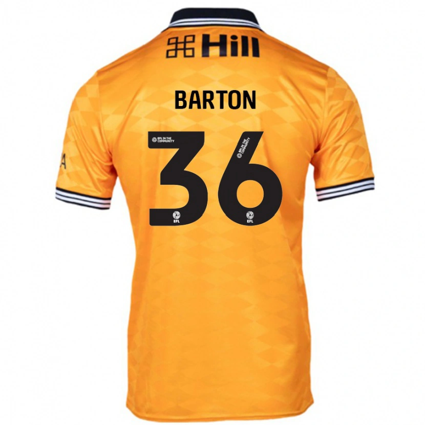 Danxen Kinder Dan Barton #36 Orange Heimtrikot Trikot 2024/25 T-Shirt