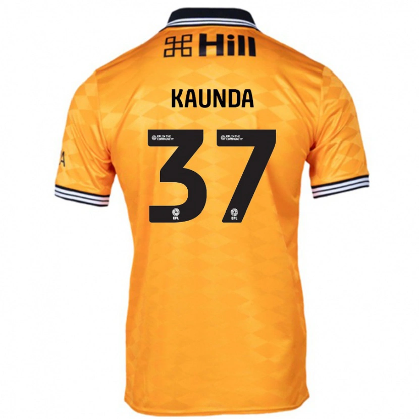 Danxen Kinder Amaru Kaunda #37 Orange Heimtrikot Trikot 2024/25 T-Shirt