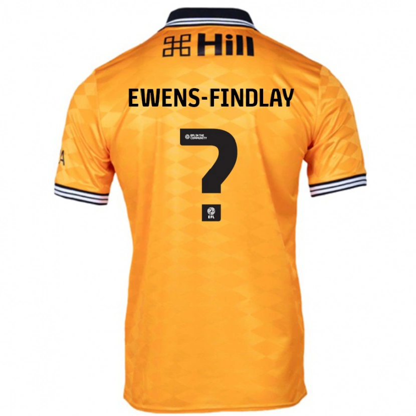 Danxen Kinder Ty Ewens-Findlay #0 Orange Heimtrikot Trikot 2024/25 T-Shirt