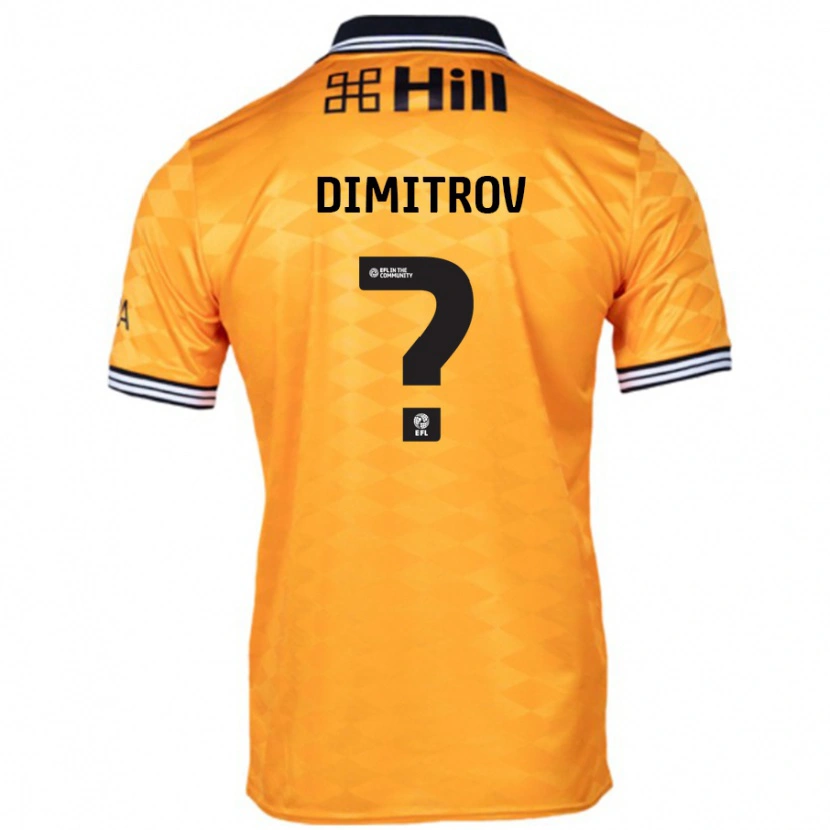 Danxen Kinder Aleksandar Dimitrov #0 Orange Heimtrikot Trikot 2024/25 T-Shirt