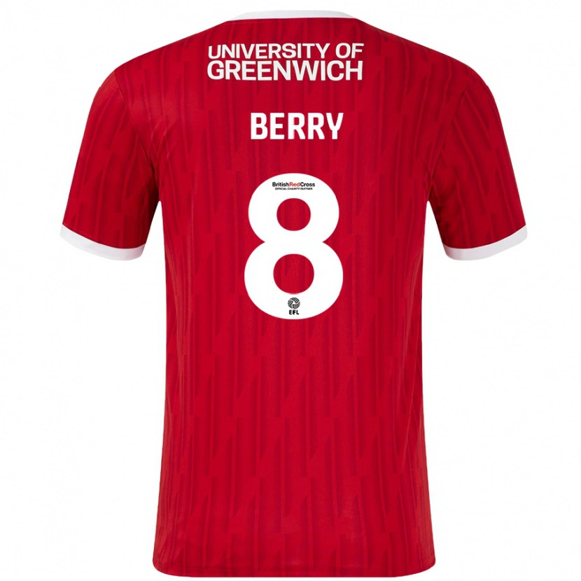 Danxen Kinder Luke Berry #8 Rot Weiß Heimtrikot Trikot 2024/25 T-Shirt