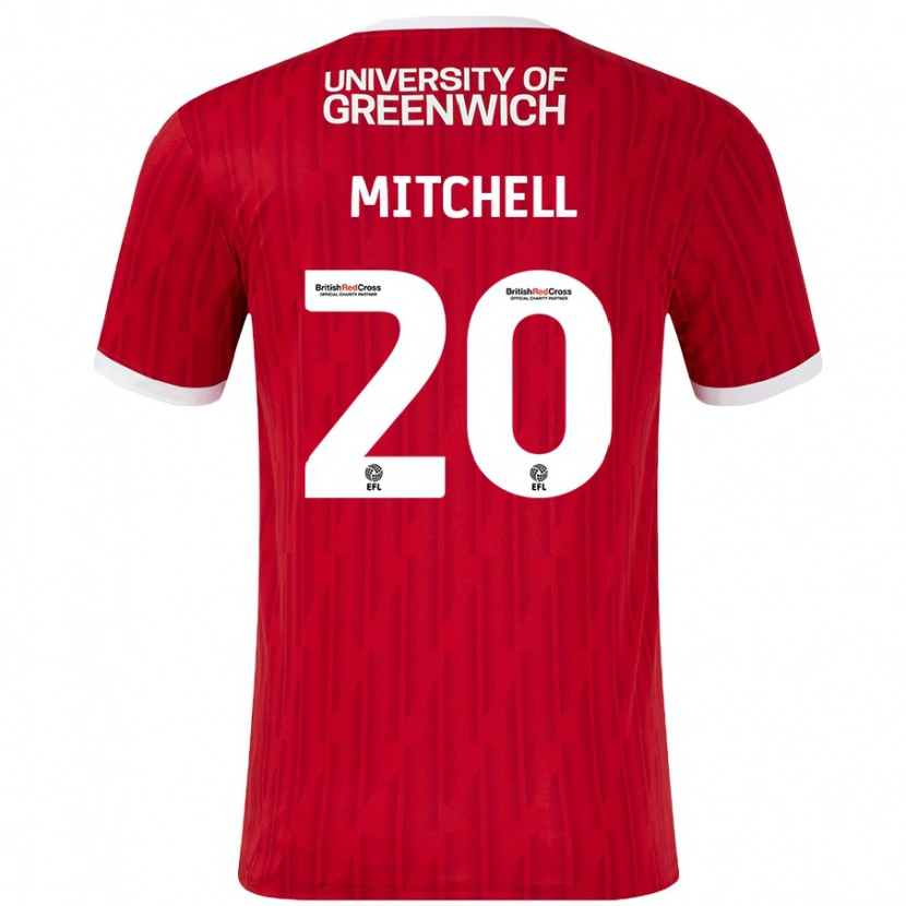 Danxen Kinder Zach Mitchell #20 Rot Weiß Heimtrikot Trikot 2024/25 T-Shirt