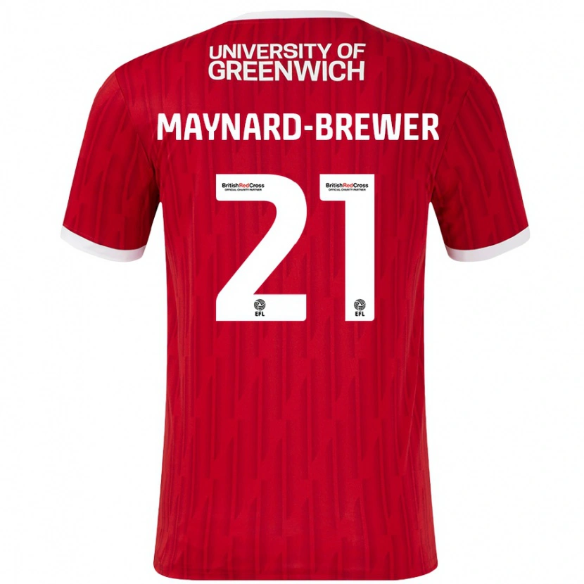 Danxen Kinder Ashley Maynard-Brewer #21 Rot Weiß Heimtrikot Trikot 2024/25 T-Shirt