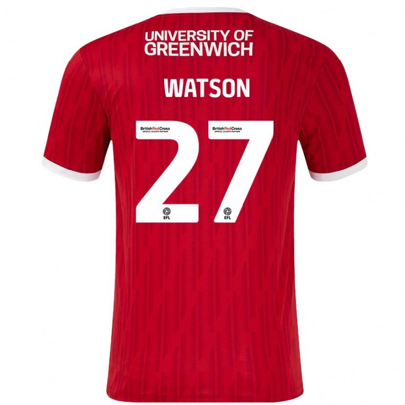 Danxen Kinder Tennai Watson #27 Rot Weiß Heimtrikot Trikot 2024/25 T-Shirt