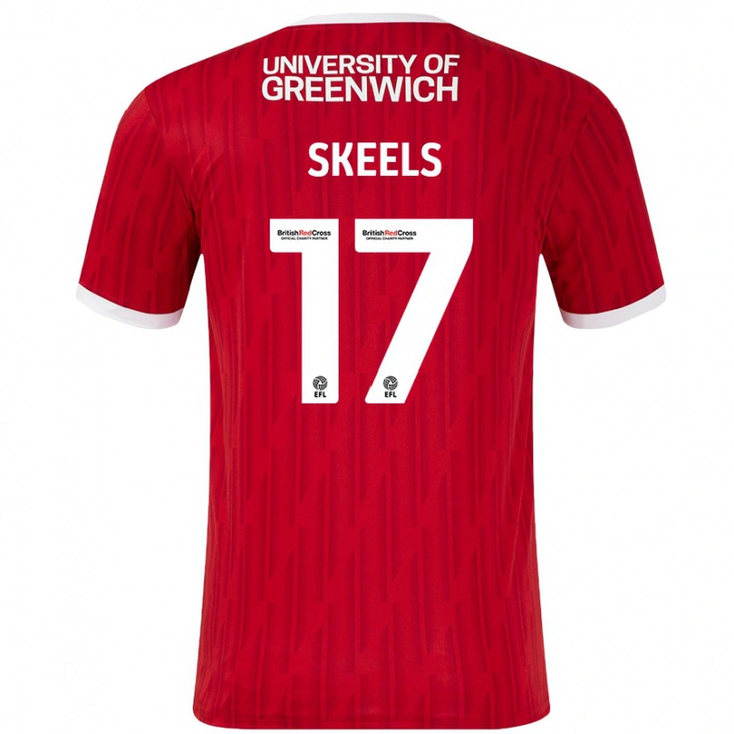 Danxen Kinder Kiera Skeels #17 Rot Weiß Heimtrikot Trikot 2024/25 T-Shirt