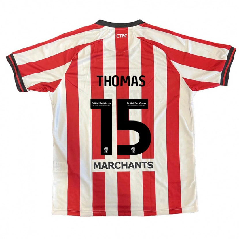 Danxen Kinder Jordan Thomas #15 Rot Weiß Heimtrikot Trikot 2024/25 T-Shirt