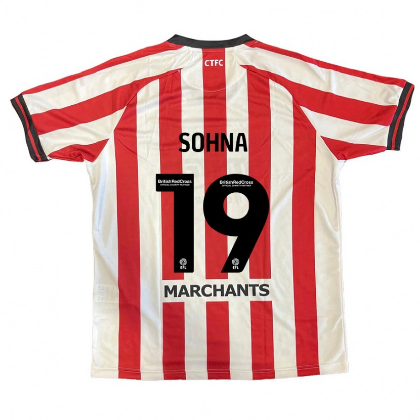 Danxen Kinder Harrison Sohna #19 Rot Weiß Heimtrikot Trikot 2024/25 T-Shirt