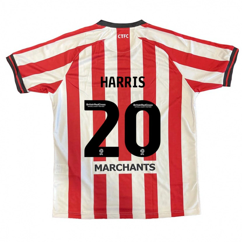 Danxen Kinder Max Harris #20 Rot Weiß Heimtrikot Trikot 2024/25 T-Shirt