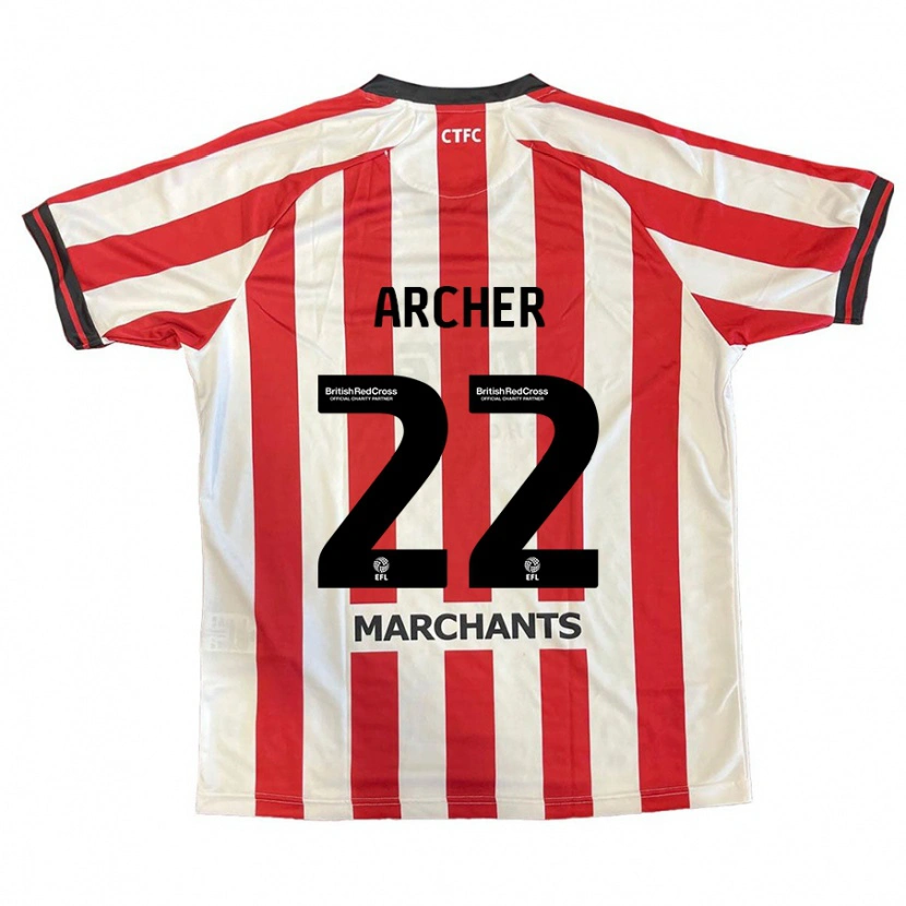 Danxen Kinder Ethon Archer #22 Rot Weiß Heimtrikot Trikot 2024/25 T-Shirt