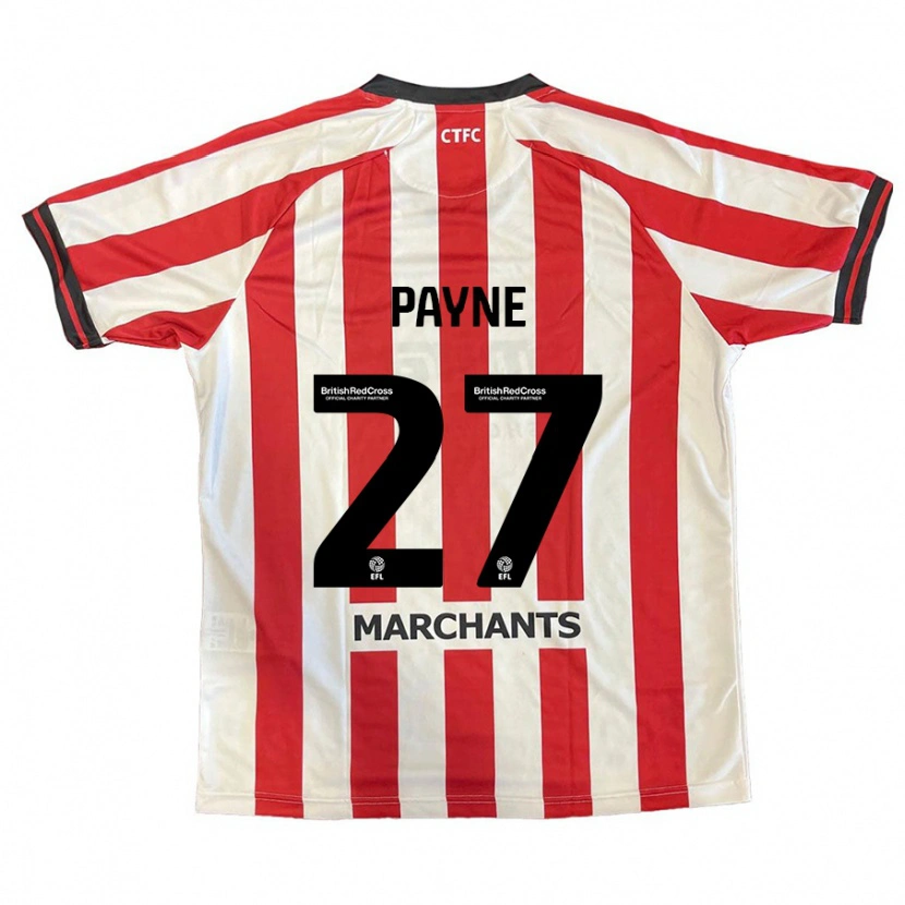 Danxen Kinder Lewis Payne #27 Rot Weiß Heimtrikot Trikot 2024/25 T-Shirt