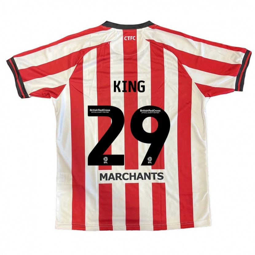 Danxen Kinder Tom King #29 Rot Weiß Heimtrikot Trikot 2024/25 T-Shirt