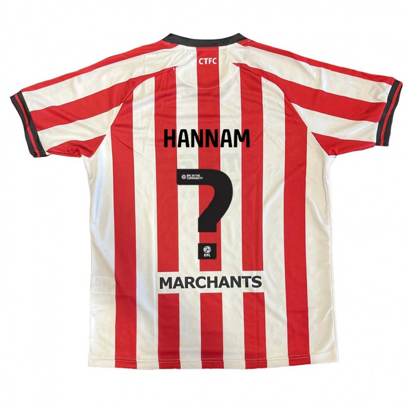 Danxen Kinder Shawna Hannam #0 Rot Weiß Heimtrikot Trikot 2024/25 T-Shirt