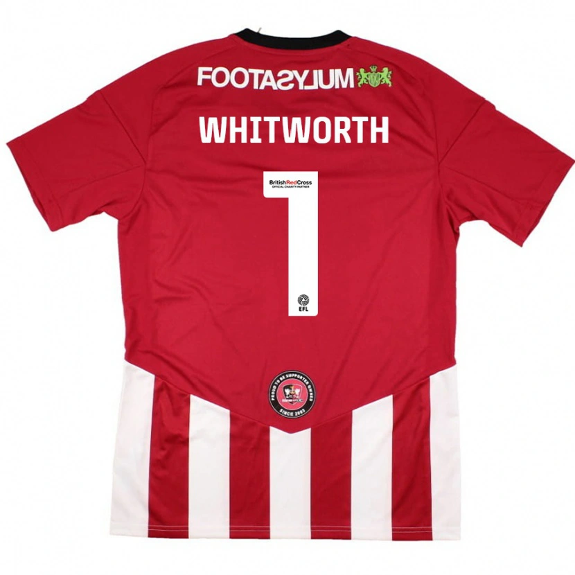 Danxen Kinder Joe Whitworth #1 Rot Weiß Heimtrikot Trikot 2024/25 T-Shirt